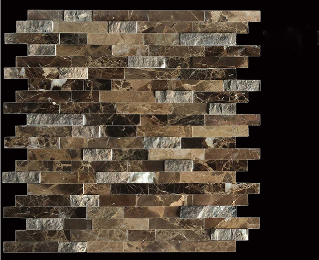 Brown Peel and Stick Wall Tiles For Kitchen