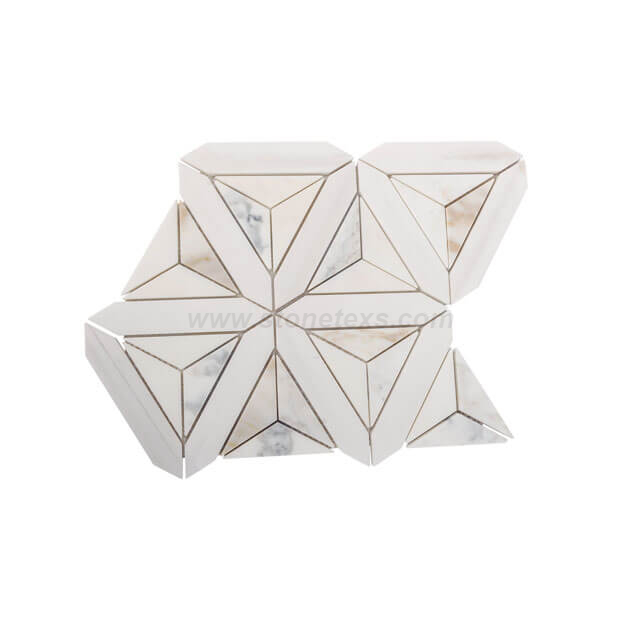 Manufacture Modern Interior Wall Tile Floor Tile Dolomite And Calacatta Marble Mosaic