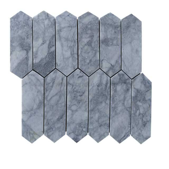 Grey Marbe 2x6 Inch Picket Tile