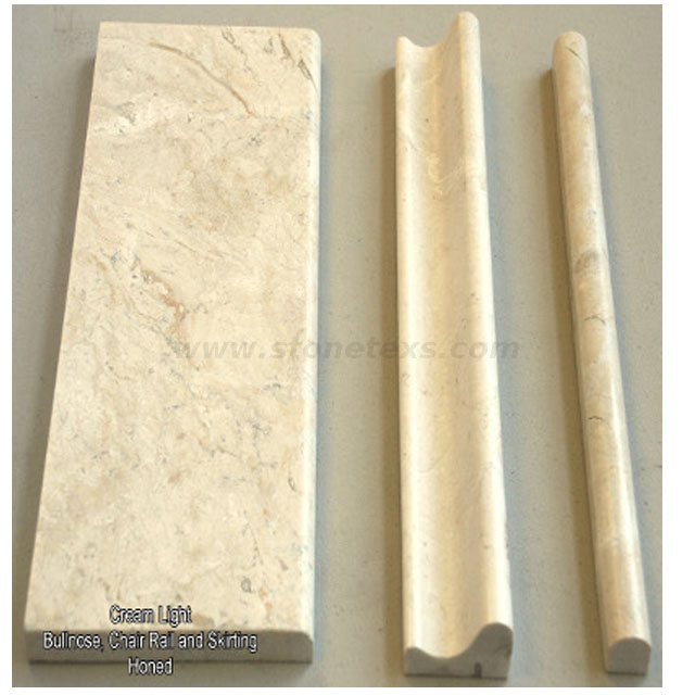 Beige Gold Crema Marfil Marble Pencil Molding