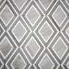 Wooden Marble And Thassos White Diamond Pattern Waterjet Tiles