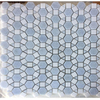 Blue Celeste Marble Mosaic Sunflower Mosaic Tile