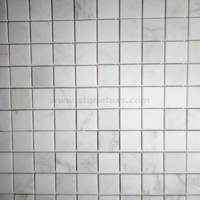 Oriental White Marble Mosaic Square